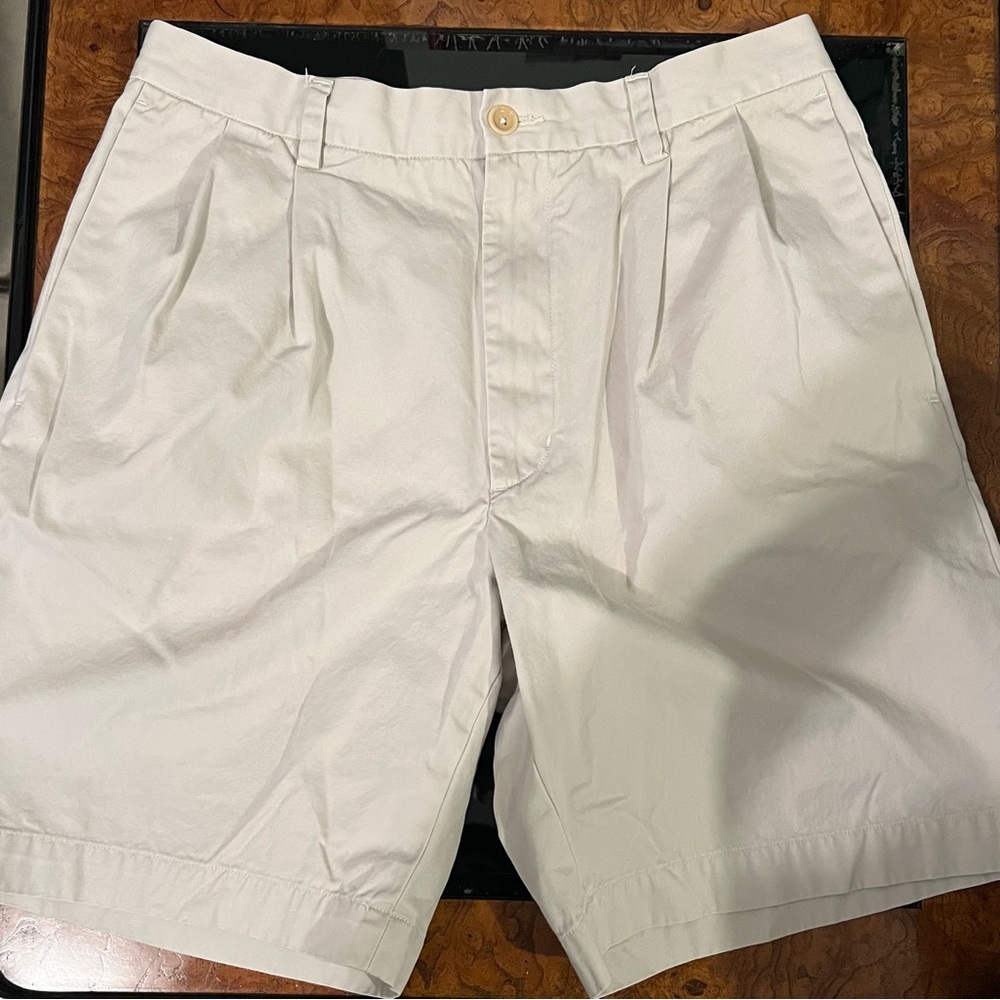 Banana Republic Light Beige Flat Front Shorts